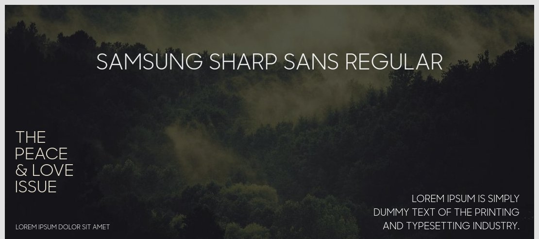 Samsung Sharp Sans Regular Font Family