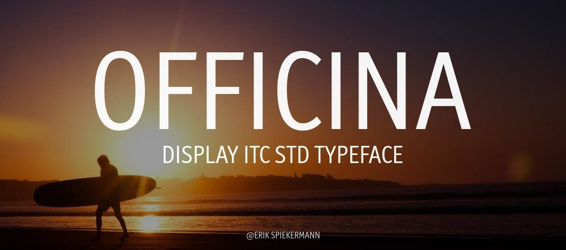 Officina Display ITC Std Font Family