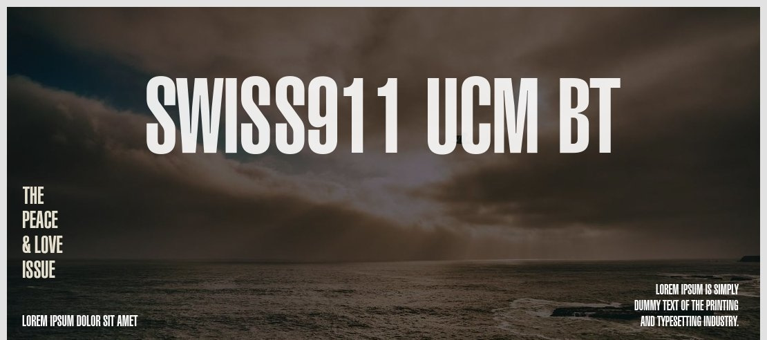 Swiss911 UCm BT Font