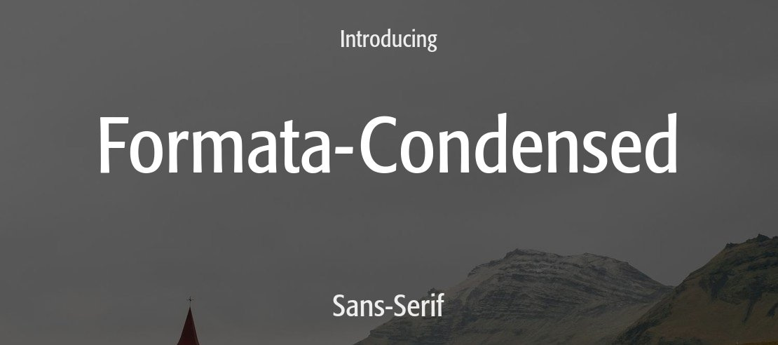 Formata-Condensed Font Family