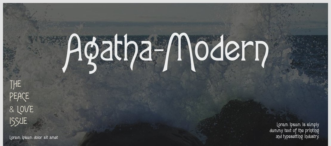 Agatha-Modern Font