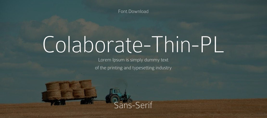 Colaborate-Thin-PL Font