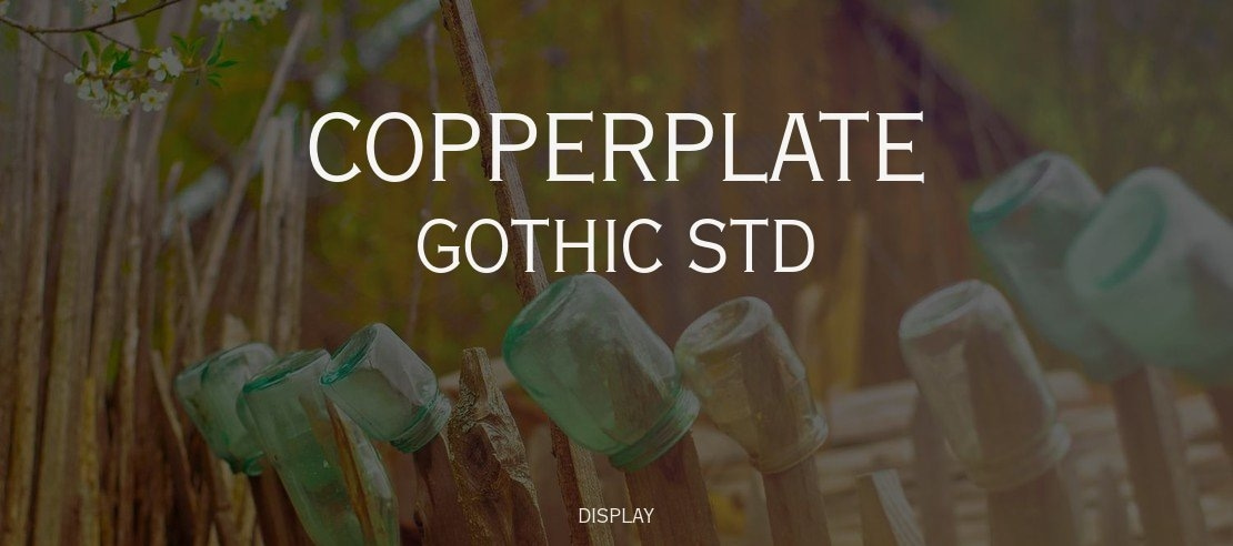 Copperplate Gothic Std Font Family