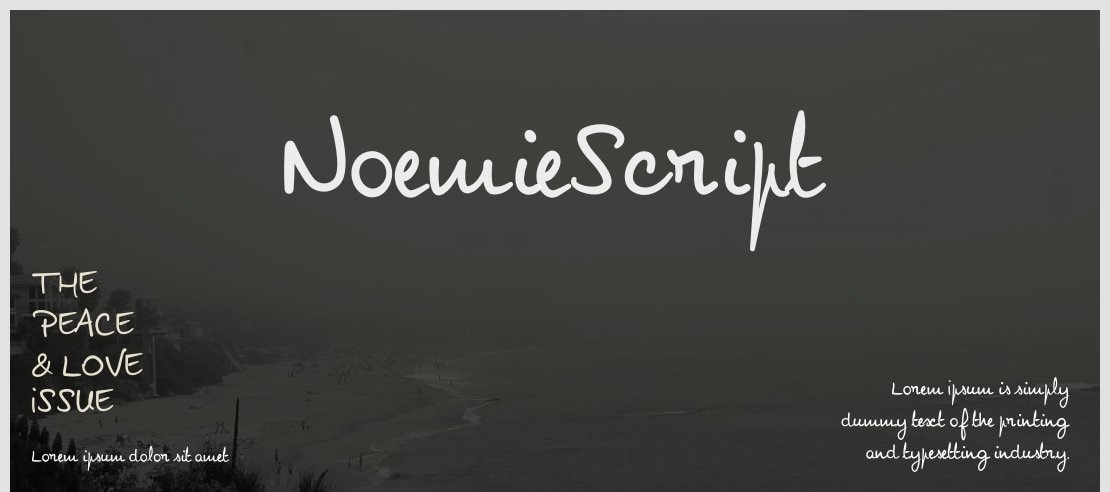 NoemieScript Font