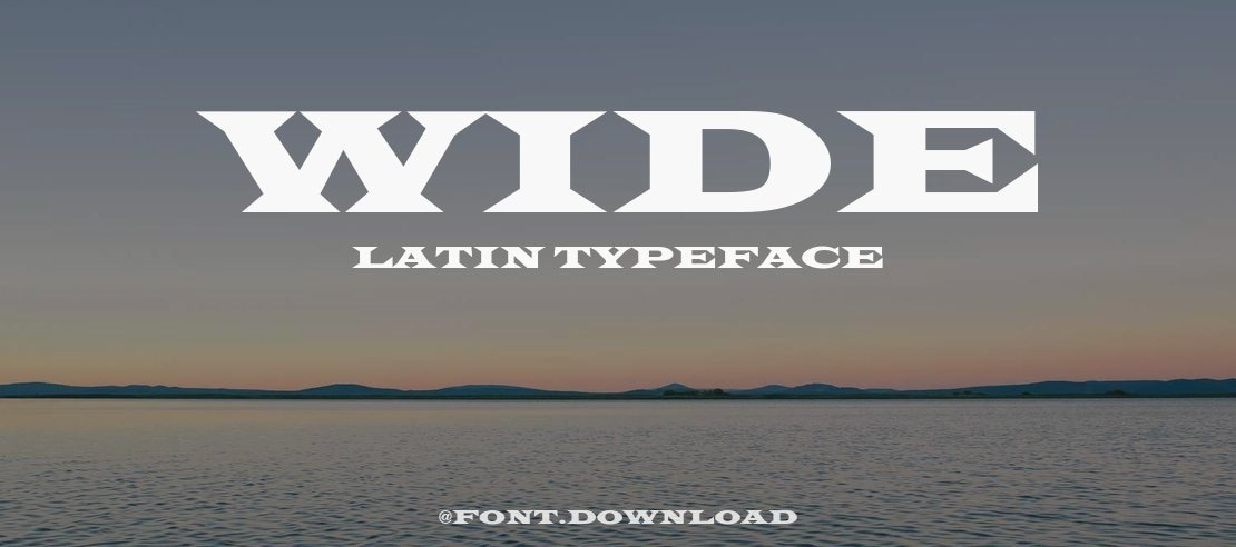 Wide Latin Font