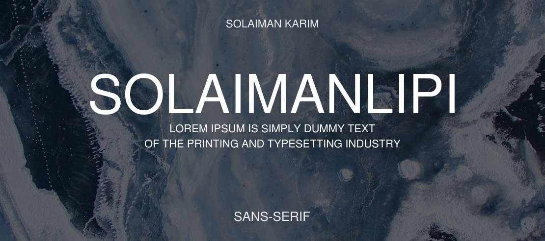 SolaimanLipi Font