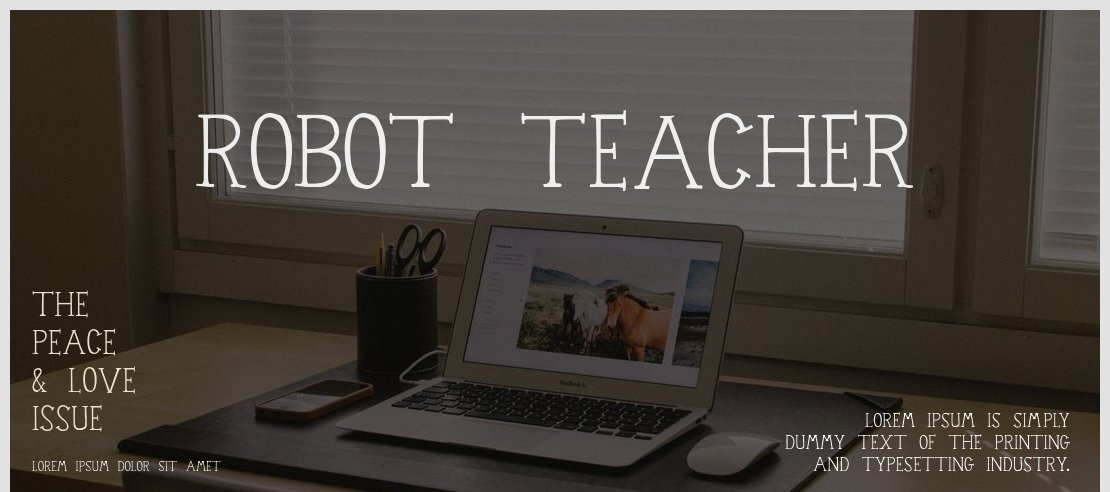 Robot Teacher Font