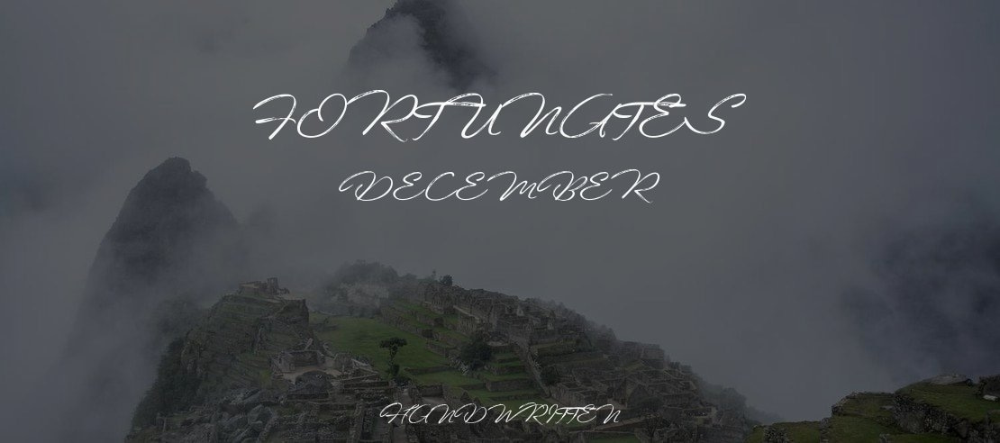 Fortunates December Font