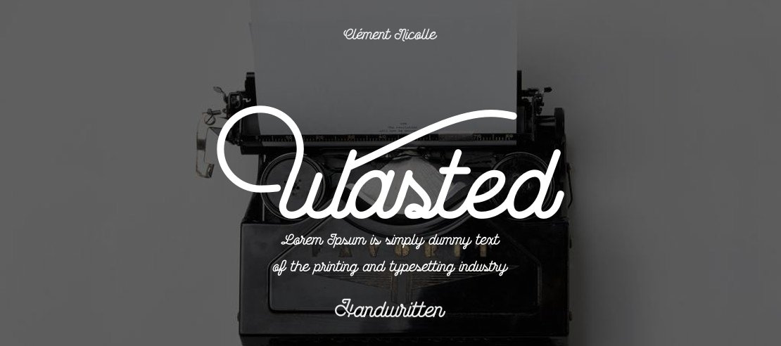 Wasted Font