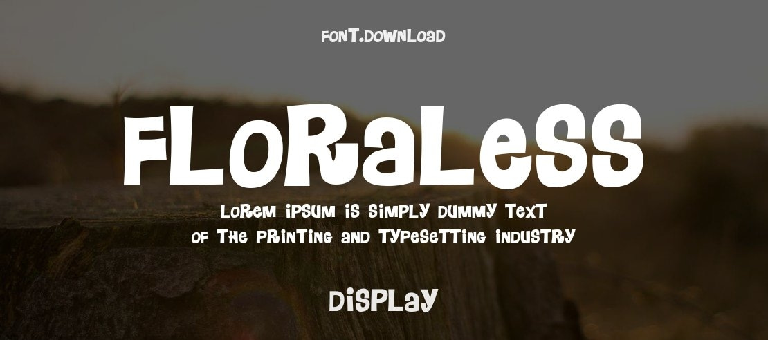 Floraless Font