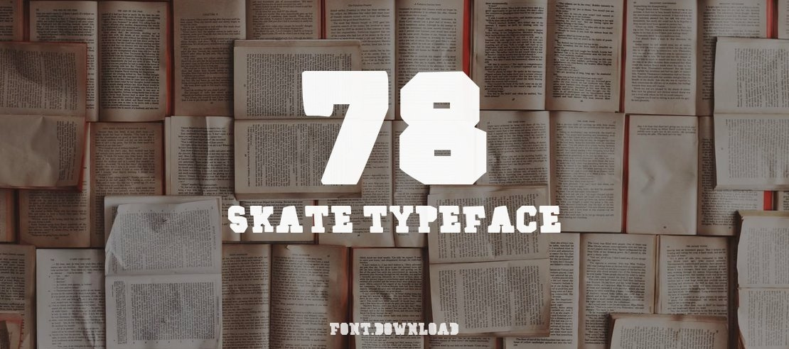 78 Skate Font Family