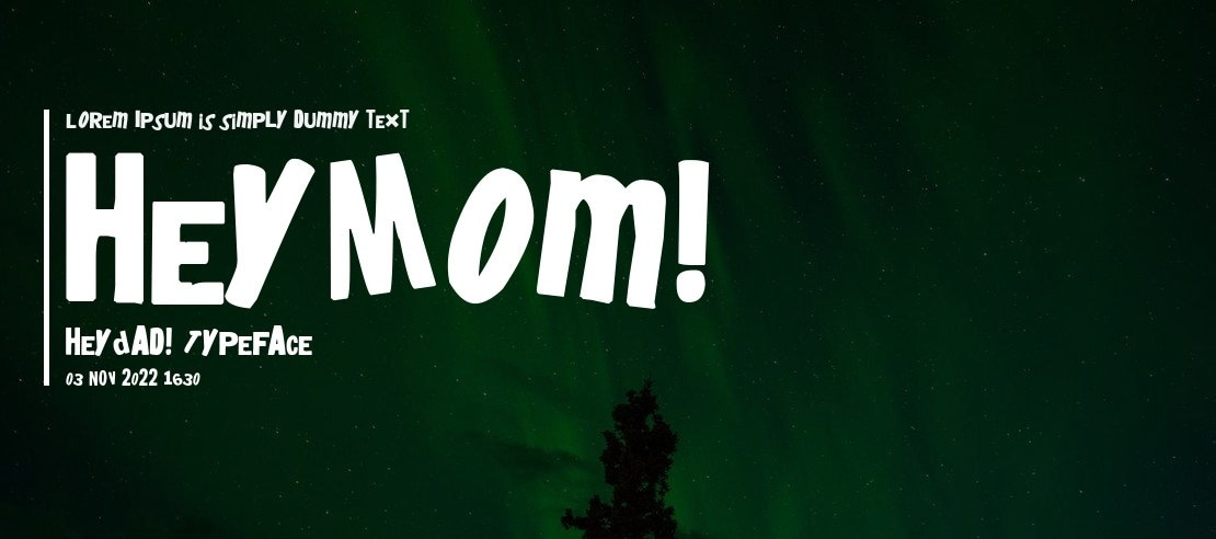 HeyMom! HeyDad! Font