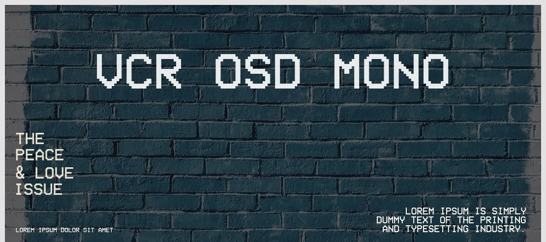 VCR OSD Mono Font