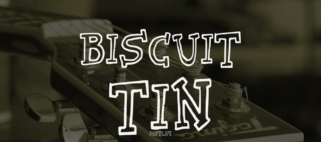 Biscuit Tin Font