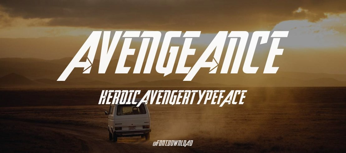 Avengeance Heroic Avenger Font Family