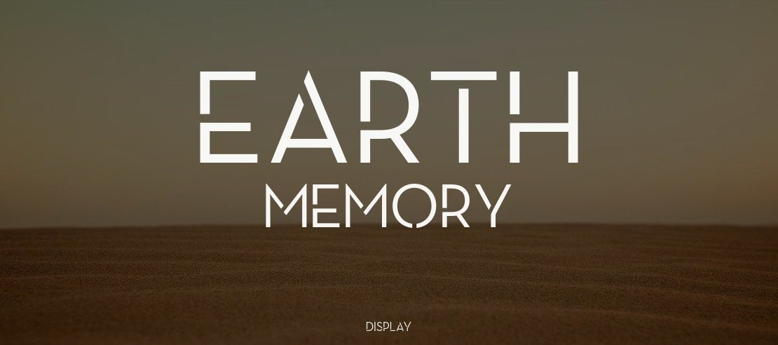 Earth Memory Font