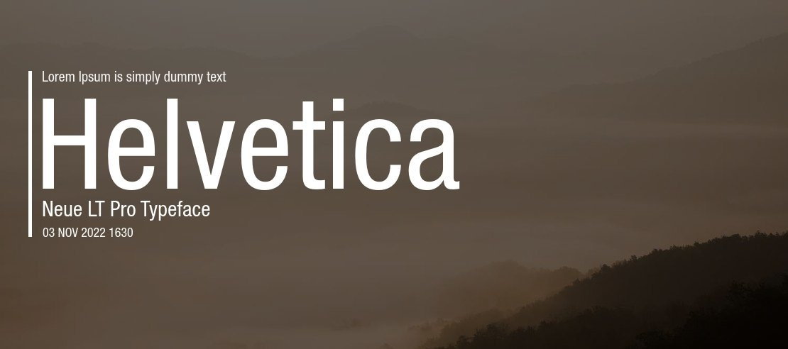 Helvetica Neue LT Pro Font Family