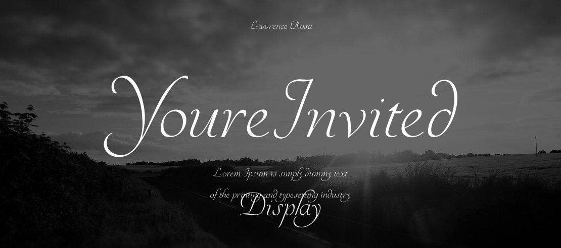 YoureInvited Font Family