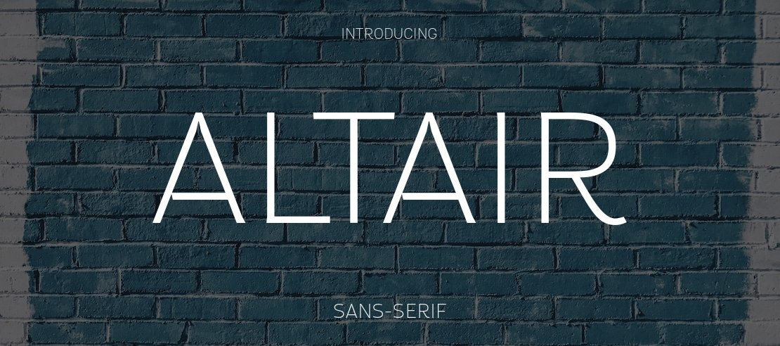 Altair Font Family