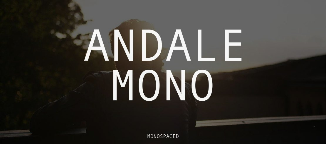 Andale Mono Font