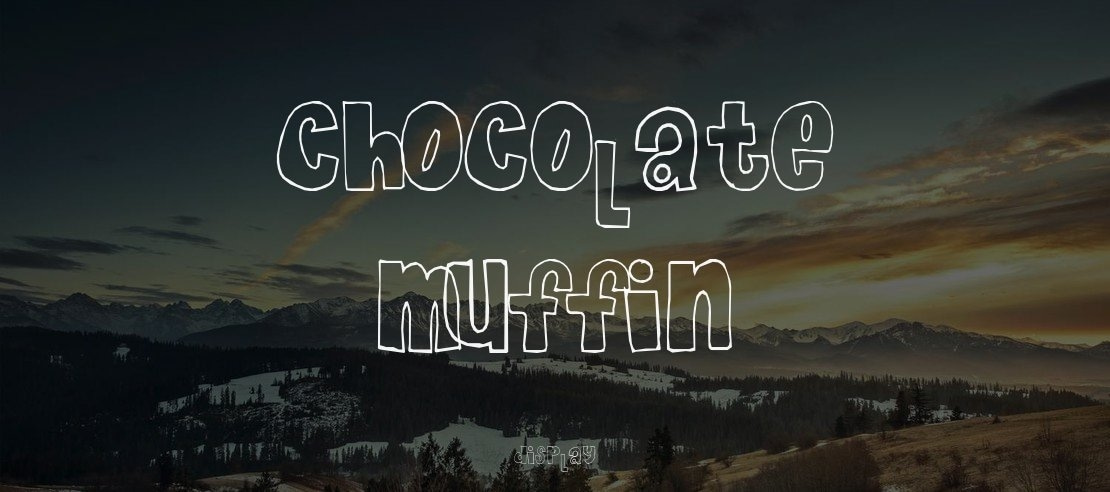 Chocolate Muffin Font