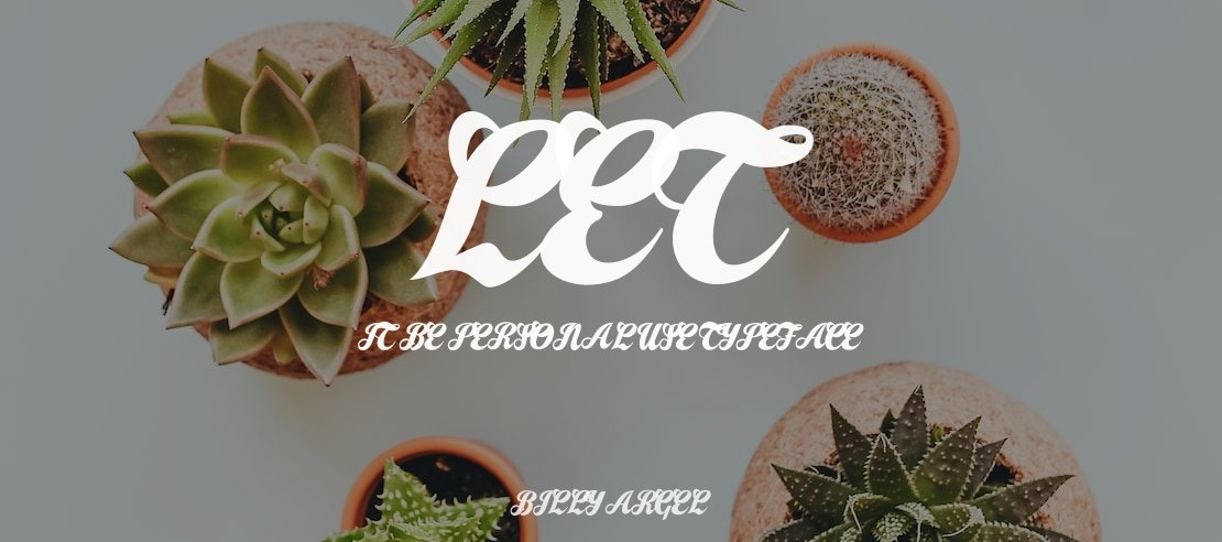 Let it Be Personal Use Font