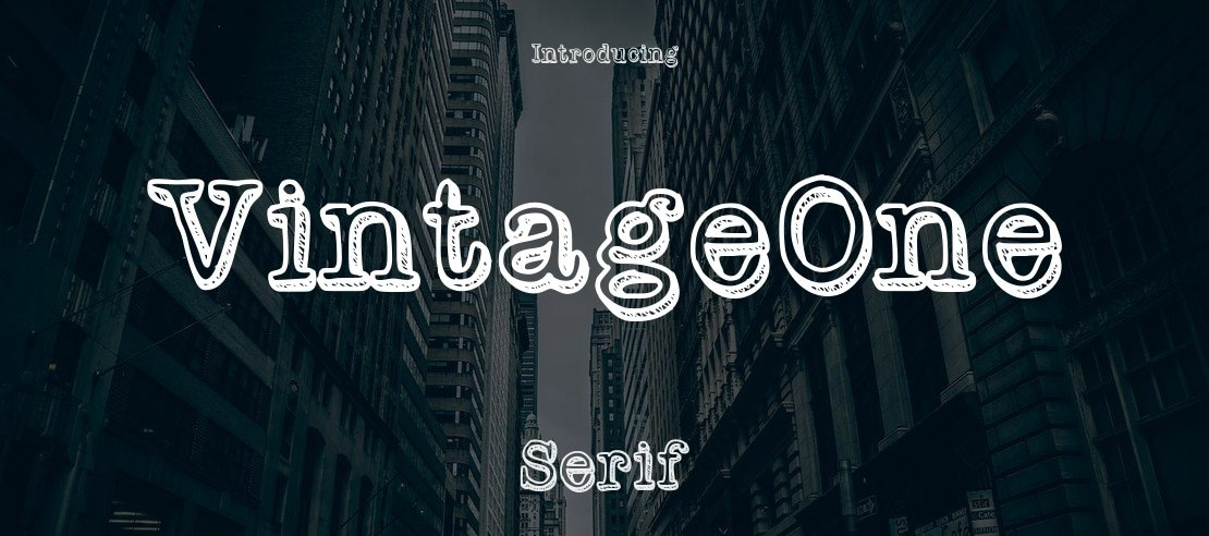 VintageOne Font