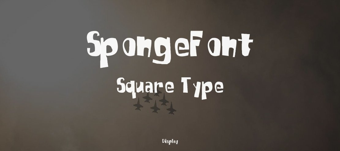 SpongeFont Square Type Font