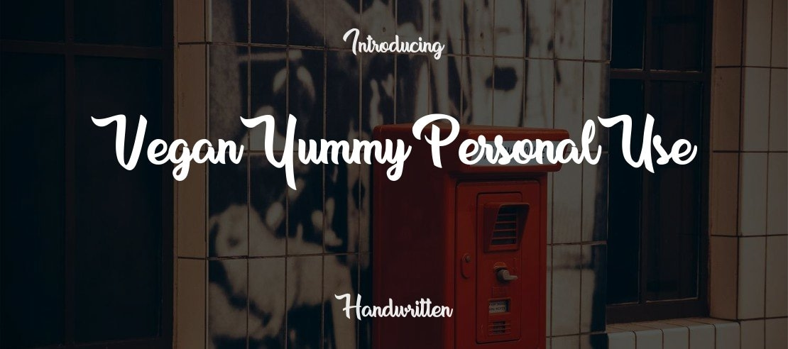 Vegan Yummy Personal Use Font