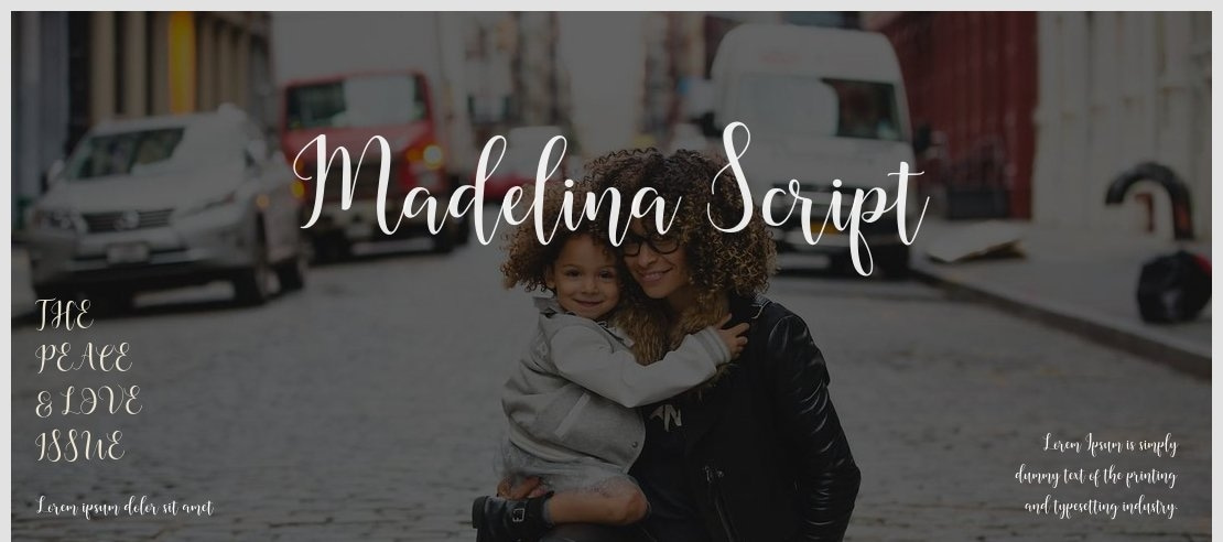 Madelina Script Font Family