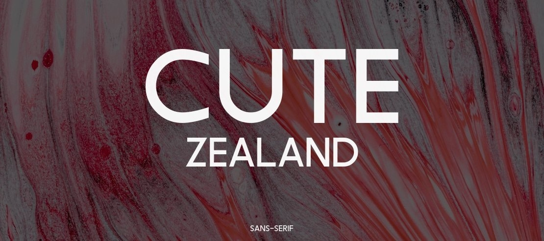 Cute Zealand Font