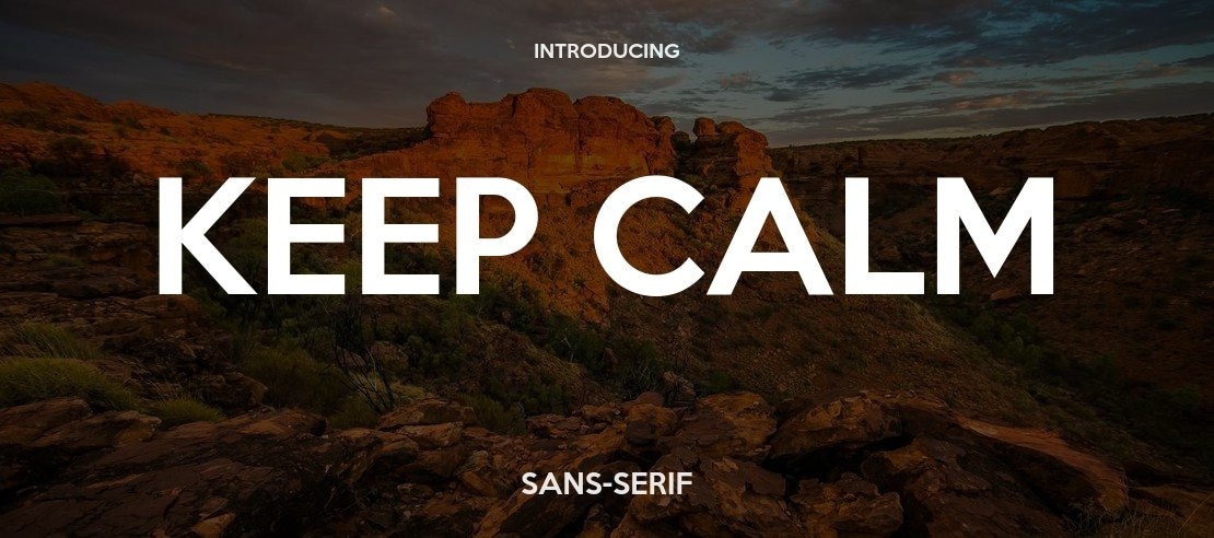 Keep Calm Font