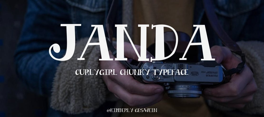 Janda Curlygirl Chunky Font Family