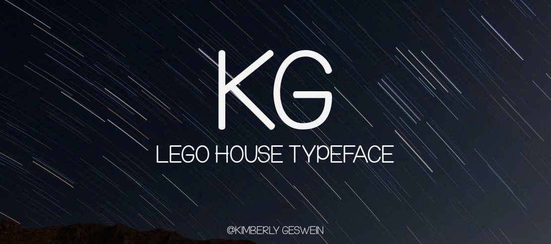 KG Lego House Font