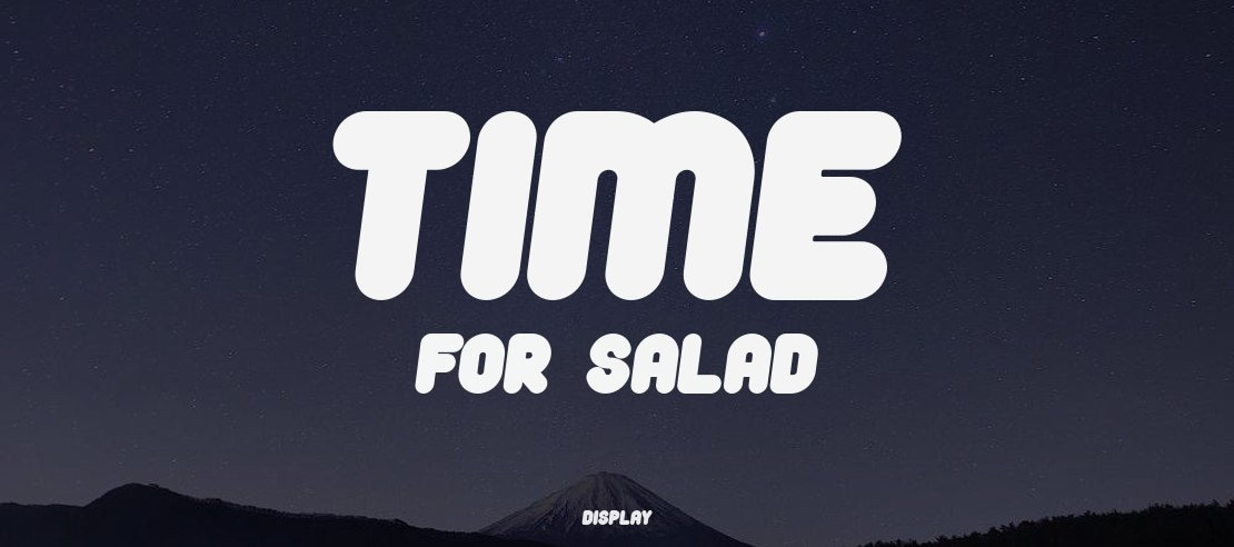 Time For Salad Font