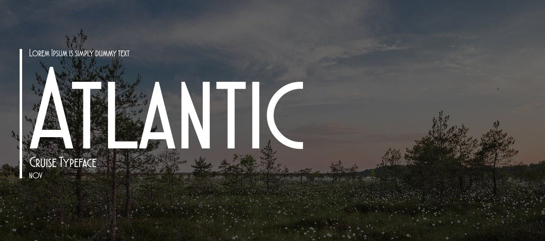 Atlantic Cruise Font