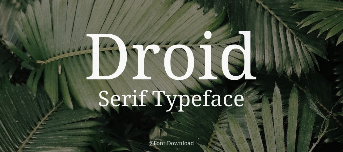 Droid Serif Font Family