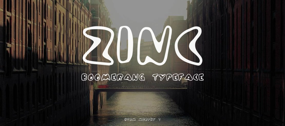 Zinc Boomerang Font