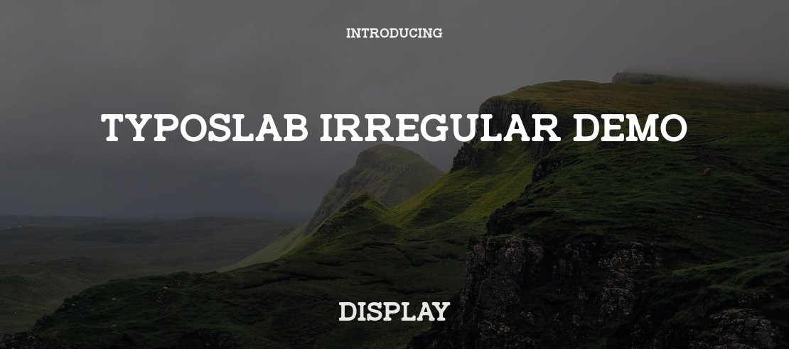 TypoSlab Irregular Demo Font Family