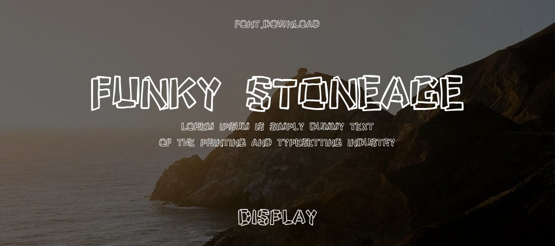 Funky Stoneage Font