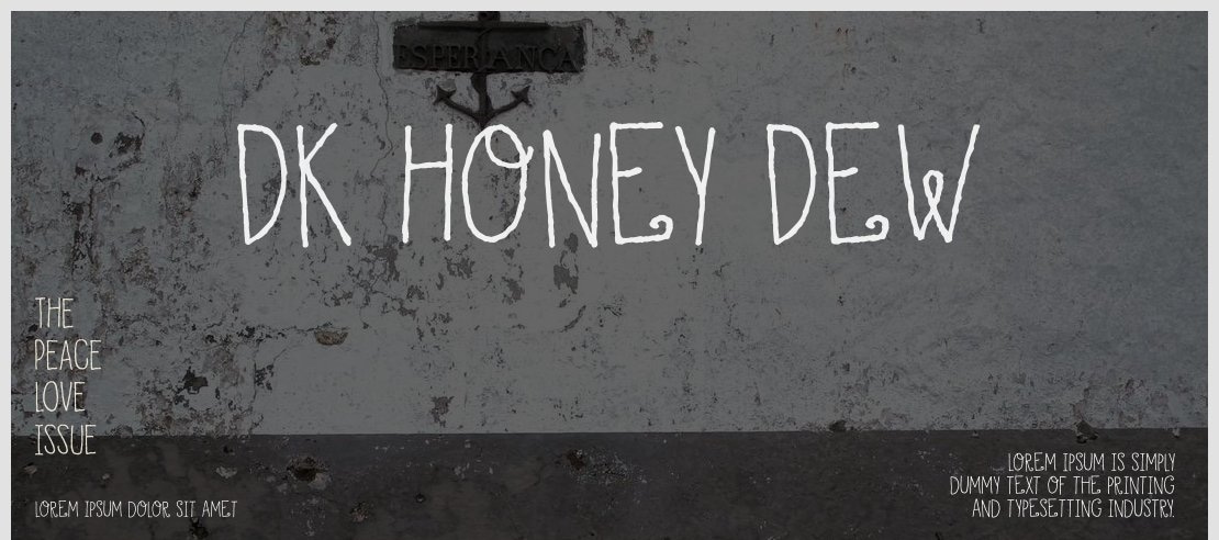 DK Honey Dew Font