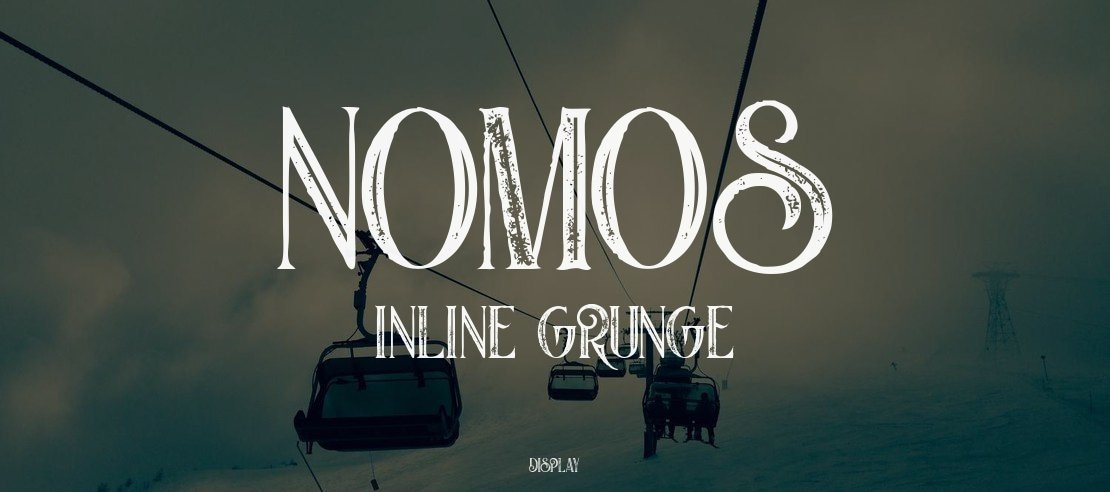 Nomos Inline Grunge Font Family