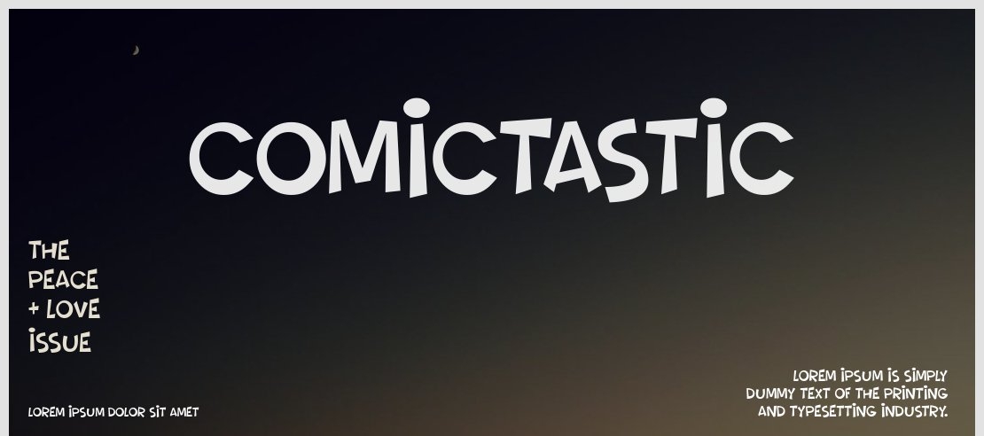 Comictastic Font