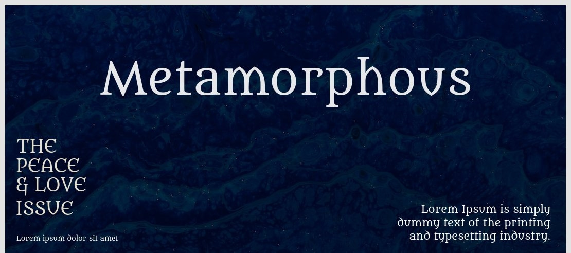 Metamorphous Font