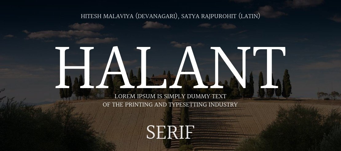 Halant Font Family