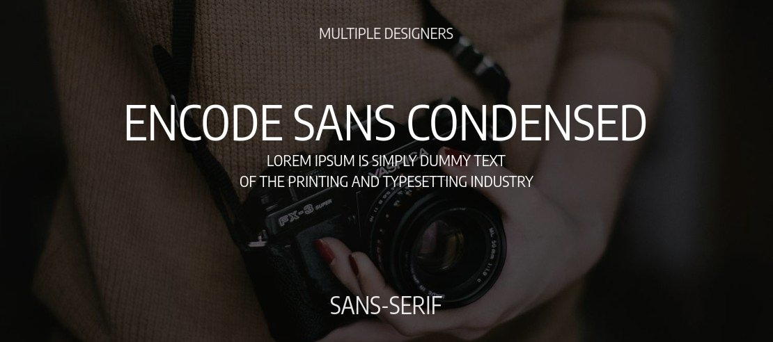 Encode Sans Condensed Font Family