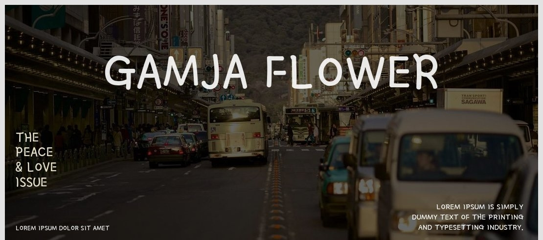 Gamja Flower Font