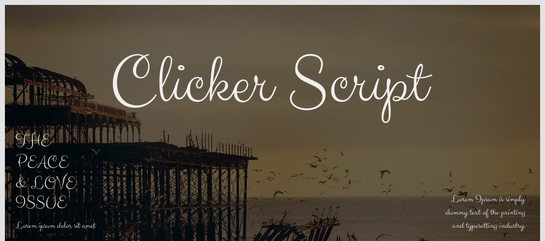 Clicker Script Font