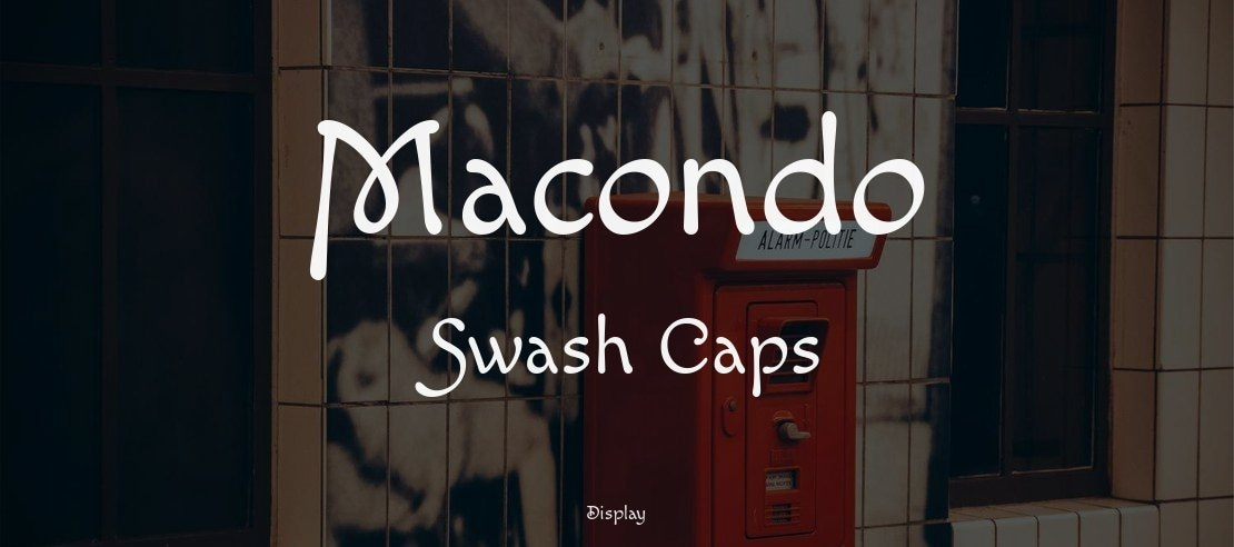 Macondo Swash Caps Font