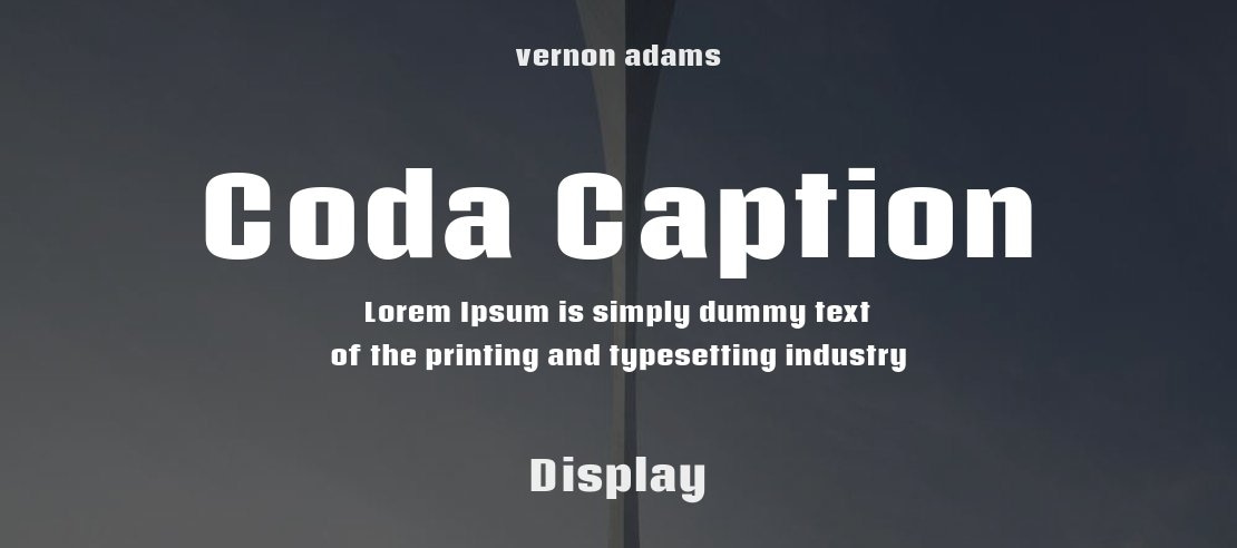 Coda Caption Font